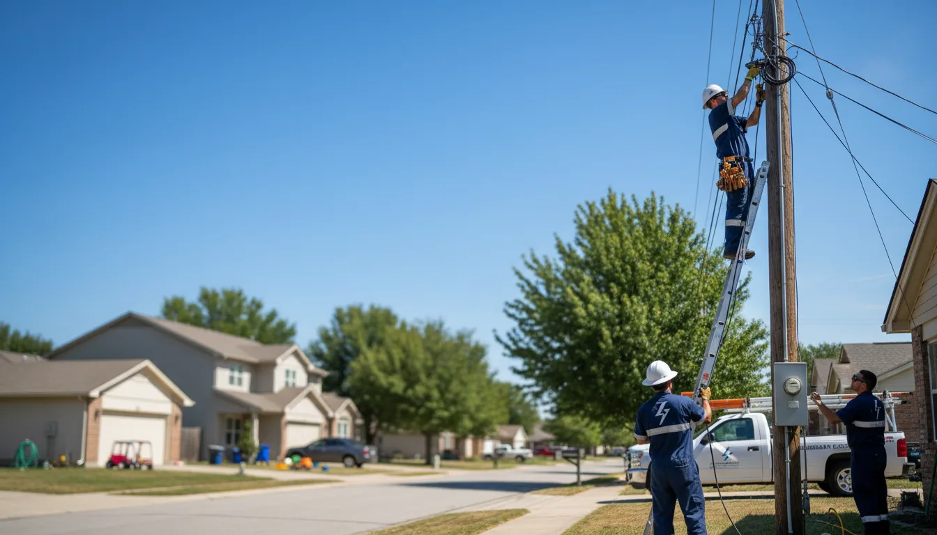 Residential electrician providing installation services in Austin, PA